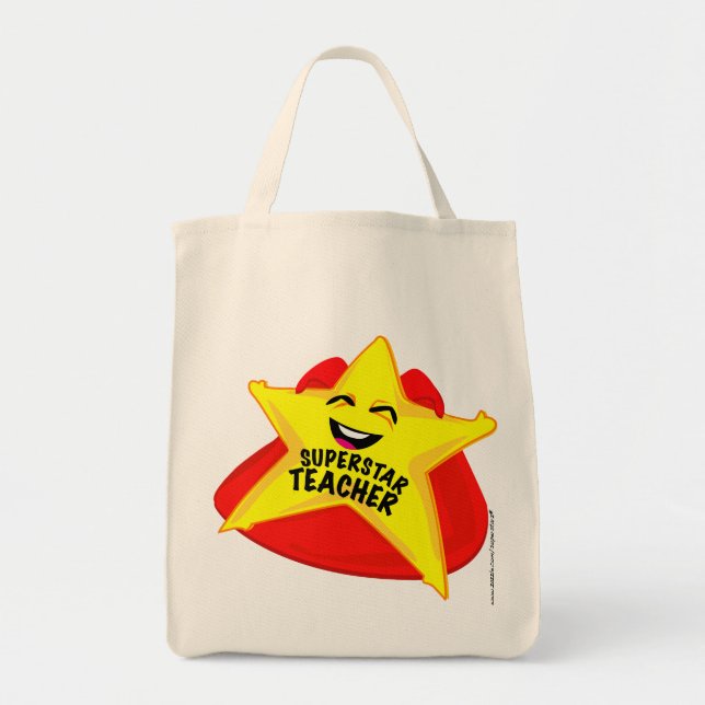 humorvolle Tasche Superstar Lehrers! (Vorne)