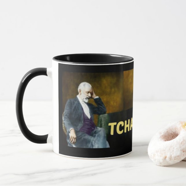 HUMORVOLLE TCHAIKOFFEE KAFFEE-TASSE TASSE (Mit Donut)