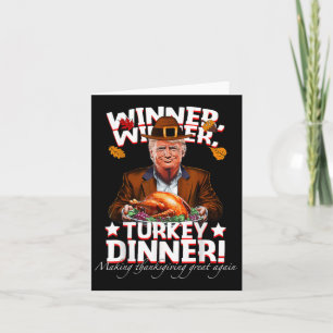 Humorvolle Trump Gewinner Türkei Abendessen Thanks Karte