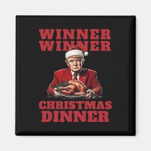 Humorvolle Trump-Weihnachten - Sieger Weihnachten Magnet
