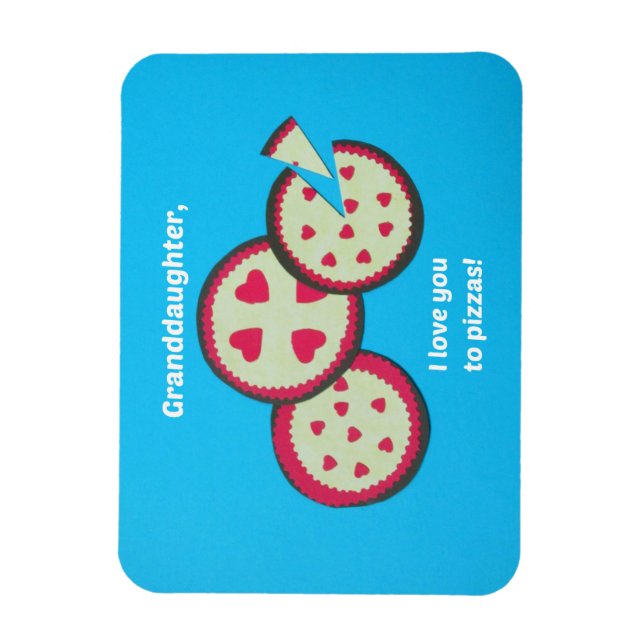 Humorvolle Valentinbotschaft für die Enkelin Magnet (Vertikal)