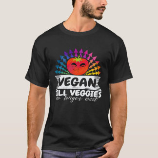 Humorvolle vegane bis Gemüse nicht mehr existiert T-Shirt