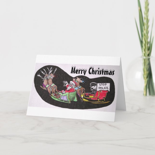 Humorvolle Weihnachtskarte Feiertagskarte (Vorderseite)