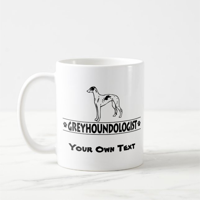 Humorvolle WINDHUND-HUNDE Tasse (Links)