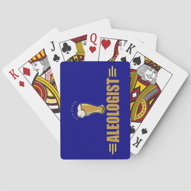 Humorvollen Ale-und Bier-Trinkers Spielkarten (Rückseite)