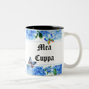 Humorvoller Blumenkatholischer Mea Cuppa Zweifarbige Tasse