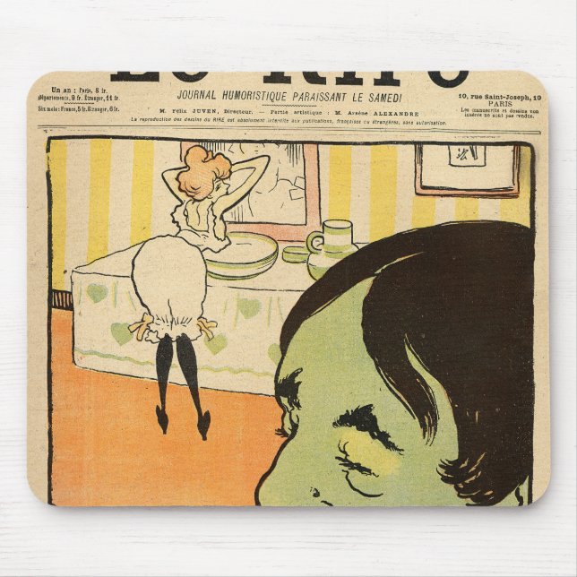 Humorvoller Cartoon Mousepad (Vorne)