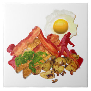 Humorvoller Ketschup gegangenes Squatchin für Fliese