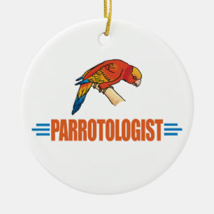 Humorvoller Papageienliebhaber Keramik Ornament