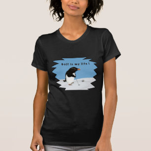 Humorvoller Pinguin, der Golf spielt T-Shirt