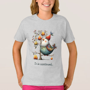 Humorvoller Rebhuhn in einem Birnbaum Whimsical  T-Shirt