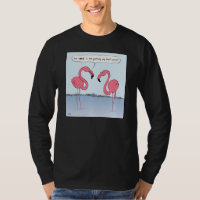 Humorvoller rosa Flamingo-Cartoon lustig
