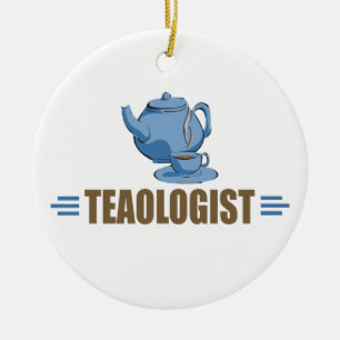 Humorvoller Tee Keramik Ornament