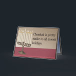 Humorvolles Chanukah Feiertagskarte<br><div class="desc">Sie wissen vermutlich mindestens eine Person, die Liebe, eine Karte von Ihnen zu erhalten wurde, also, warum man nicht einige dieser humorvollen Chanukah Grußkarten erhält? Wer weiß, können Sie jemand ein wenig verklempt sogar machen diese Ferienzeit.</div>