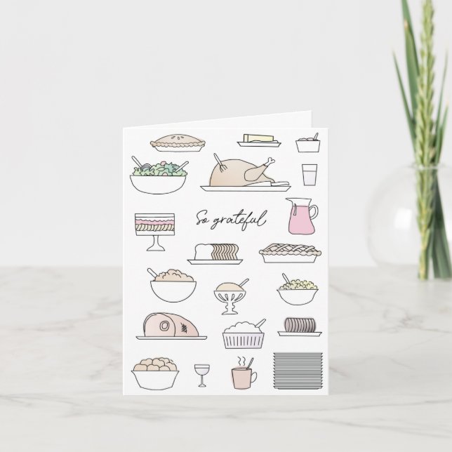 Humorvolles Fest zum Erntedankfest Karte (Vorderseite)