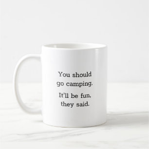 Humorvolles Funny Camping Kaffeetasse