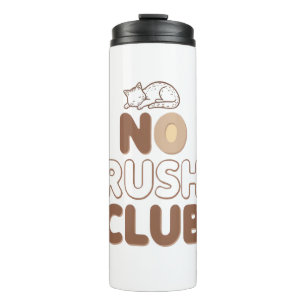 Humorvolles Langsames Leben und Fauler Tag Thermosbecher