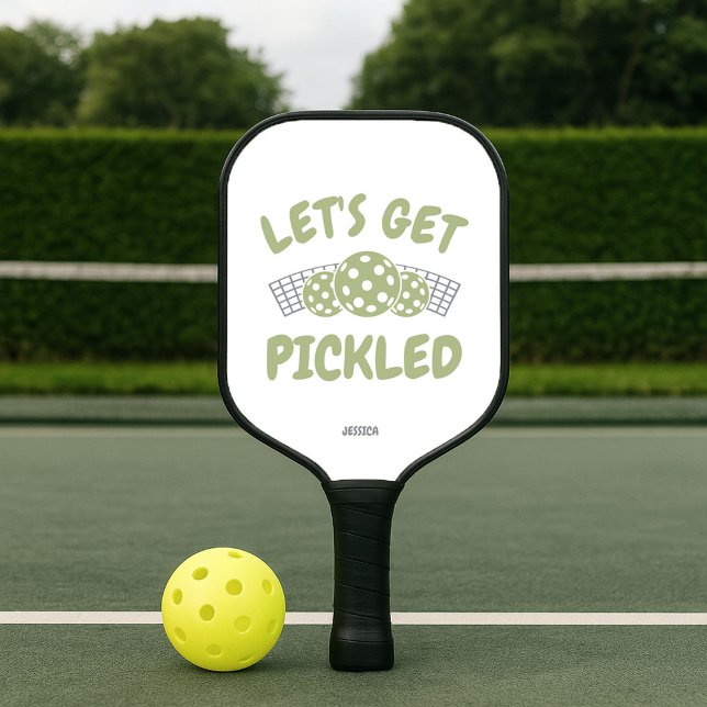 Humorvolles Let's Get Pickled  Pickleball Schläger (Von Creator hochgeladen)