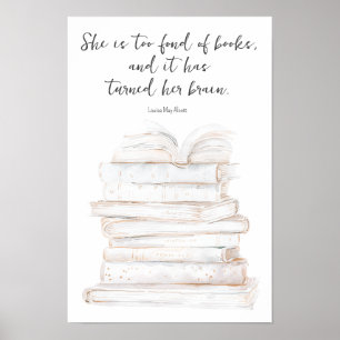 Humorvolles Little Women Buchliebhaber-Zitat  Poster