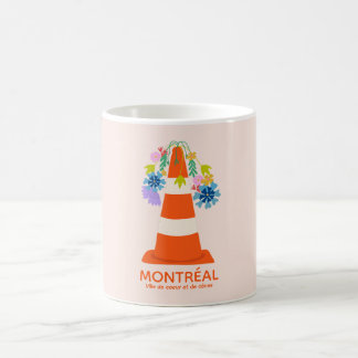 Humorvolles Montréal orange Kegel Stadtgeschenk Kaffeetasse