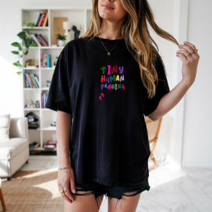 Humorvolles Schwangerschaftsfingerabdruck bunt T-Shirt