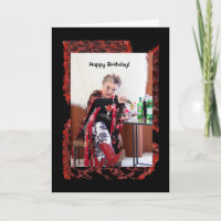 Humorvolles Wow Hoch für ihre Geburtstagskarte