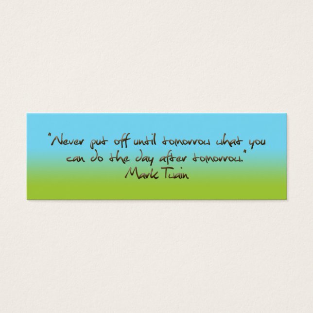 humorvolles Zitat-Lesezeichen (Vorderseite)