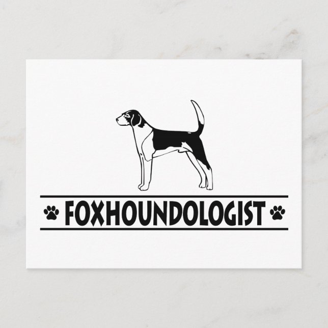 Humour AMERICAN FOXHOUND Postkarte (Vorderseite)