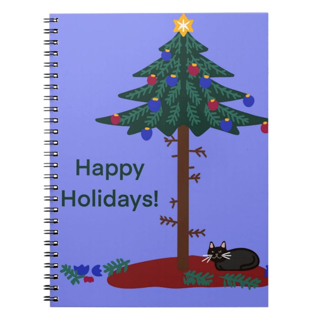 Humour Cat Notebook Notizblock (Vorderseite)