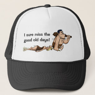 Humour Caveman Hat Truckerkappe