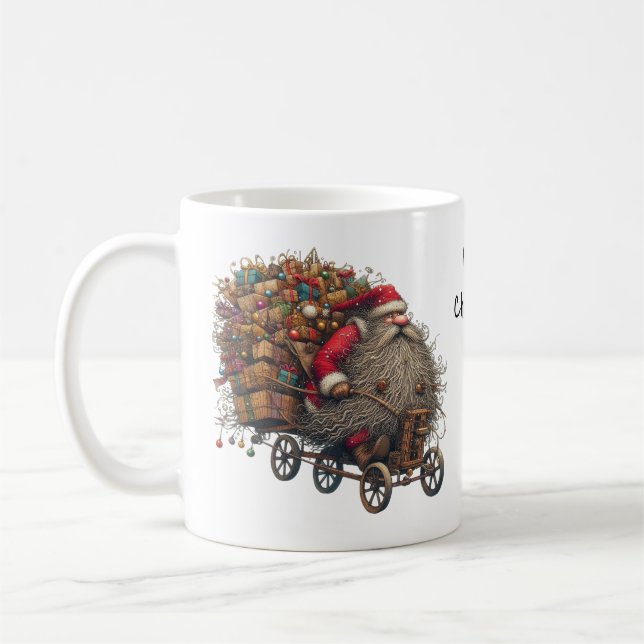 Humour Santa Claus Father Christmas St Nicholas Kaffeetasse (Links)