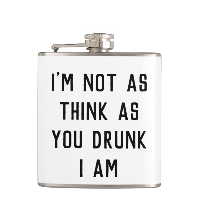 Humous Drunken Banter Flachmann (Vorderseite)