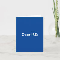 Humous Lieber IRS Grußkarte