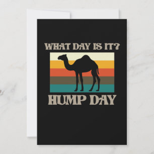 Hump Day Camel Animal Lover Camels Pet Owner Graph Einladung