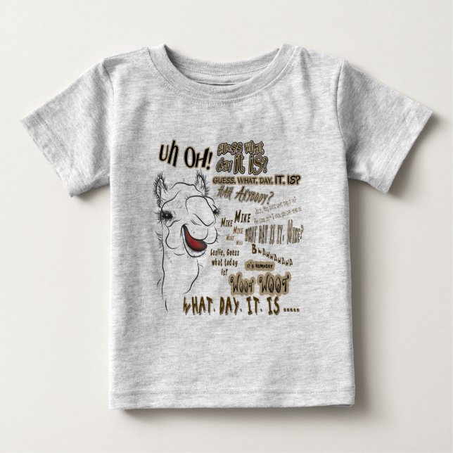 Hump Day Camel Baby T-shirt (Vorderseite)