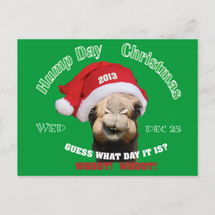 Hump Day Camel Christmas Feiertagspostkarte