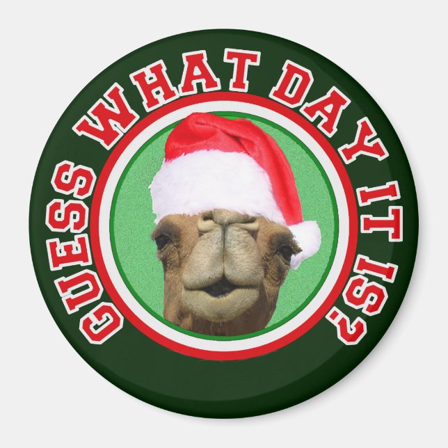 Hump Day Camel raten, was für ein Tag Weihnachten  Magnet (Vorne)