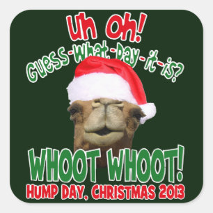 Hump Day Camel Weihnachten 2013 Stickers
