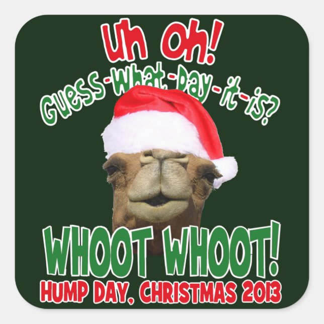 Hump Day Camel Weihnachten 2013 Stickers (Vorderseite)