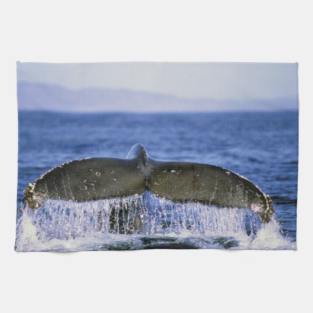 Humpback Schwanz. Handtuch (Horizontal)