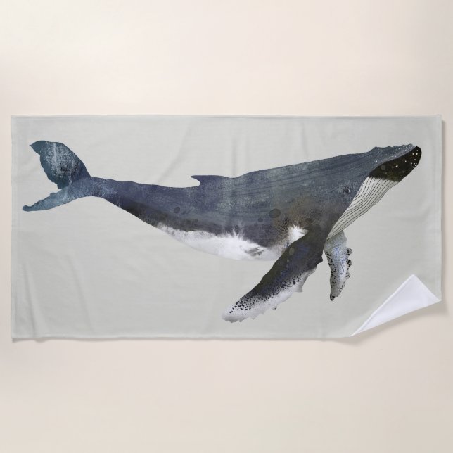 Humpback Whale Beach Handtuch (Vorderseite)
