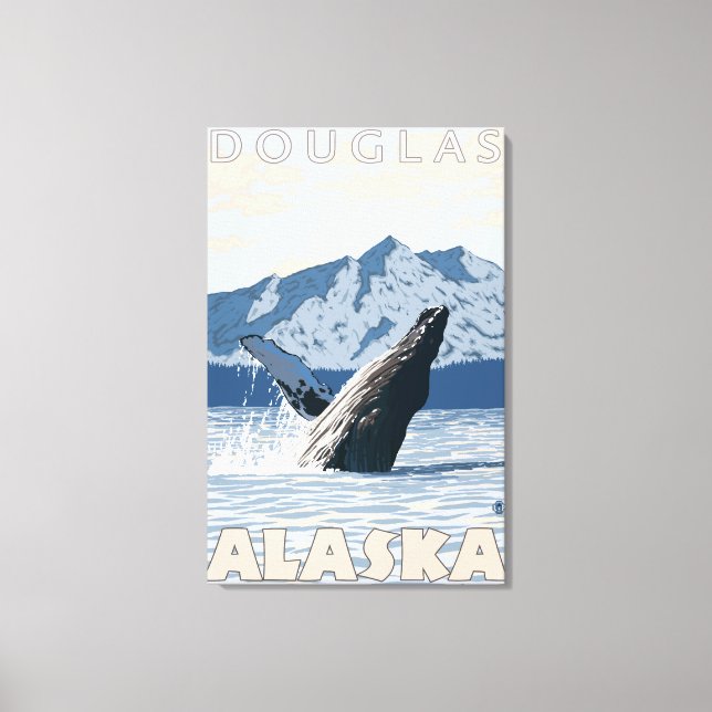 Humpback Whale - Douglas, Alaska Leinwanddruck (Vorderseite)