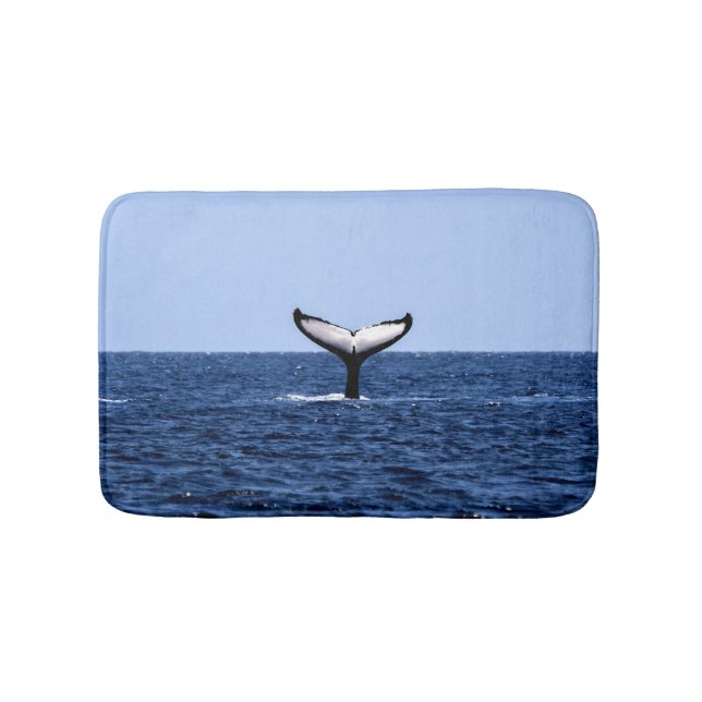 Humpback Whale im Ozean Badematte (Vorderseite)