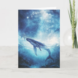 Humpback Whale in Starlit Waters Karte