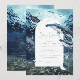 Humpback Whale Ocean Baby Shower Einladung