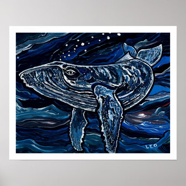 Humpback Whale Poster (Vorne)