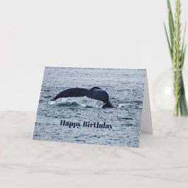 Humpback Whale Schwanz Alaska Foto Geburtstag Karte