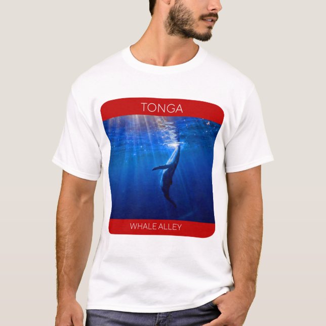 Humpback Whale, Tonga Travel T-Shirt (Vorderseite)