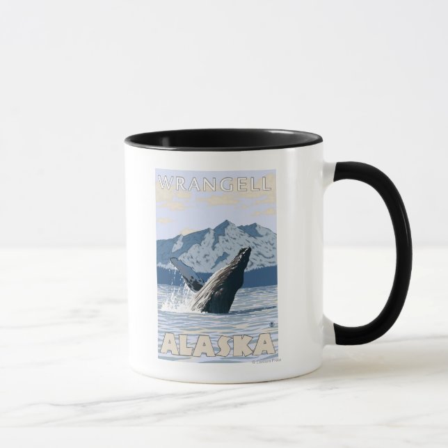 Humpback Whale - Wrangell, Alaska Tasse (Rechts)