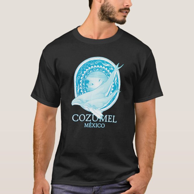 Humpback Whales Cozumel Mexiko Tauchen T-Shirt (Vorderseite)